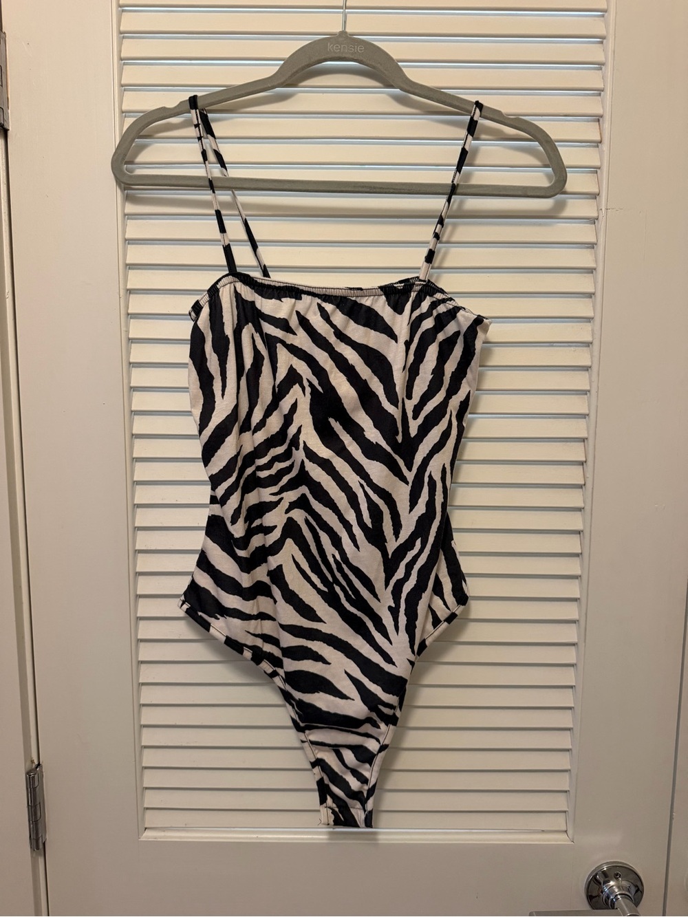 Boohoo Zebra Print Bodysuit